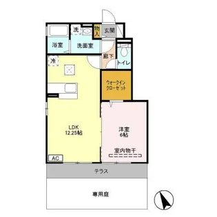 ライオンハーテッド A【1階】の間取り