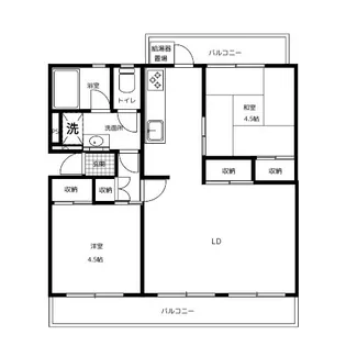 港南台つぐみ団地【5階】の間取り