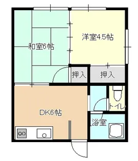 大江アパート【2階】の間取り