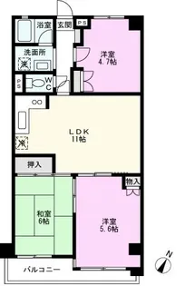 コモビアレ【1階】の間取り