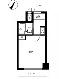 スカイコート横浜真金町【8階】の間取り