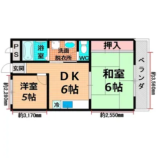 大阪府守口市菊水通3【マンション】の間取り