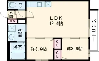 大阪府泉佐野市本町【アパート】の間取り