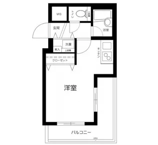 東京都新宿区市谷台町【マンション】の間取り