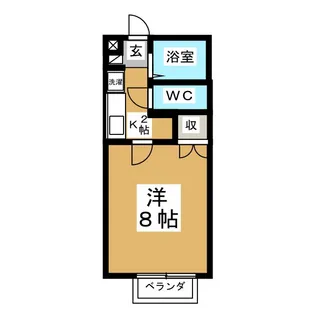 ヴェリテアン【1階】の間取り