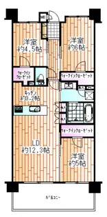 レーベン町田FRONT TRRACE【3階】の間取り