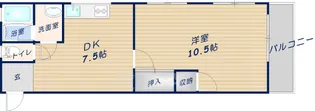 マンション芝【3階】の間取り