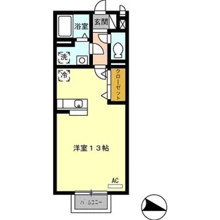 広島県尾道市山波町【アパート】の間取り