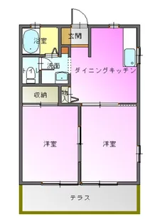 マーブルA【2階】の間取り