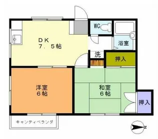 メゾン亜希【1階】の間取り