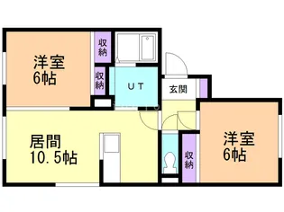 Wisteria A【1階】の間取り