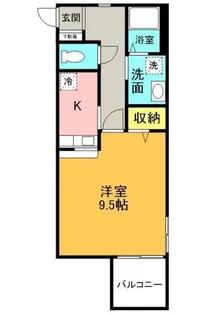 コンチネンタル・インA【2階】の間取り