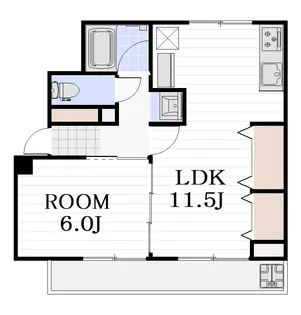 レジデンスカープ請地【1階】の間取り