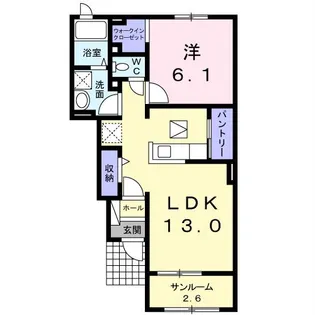 プランドールC【1階】の間取り