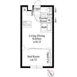 ラミィ北新宿【1階】の間取り