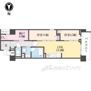 THERESIDENCE北白川【3階】の間取り