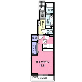 ウィステリア一佳II【1階】の間取り