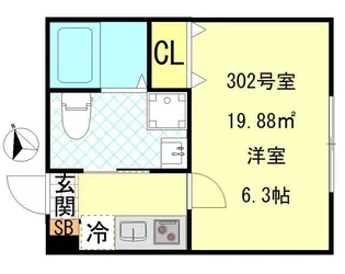 Nest Hirai【3階】の間取り