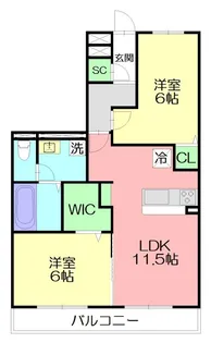 神奈川県藤沢市大庭【アパート】の間取り