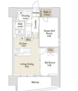 東京都江東区大島3【マンション】の間取り
