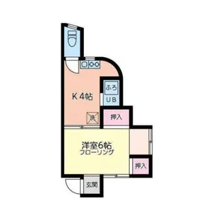 第一すみれ荘【1階】の間取り