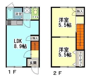 コーポはじろ【1階】の間取り