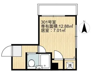 シャンテ両国II【3階】の間取り