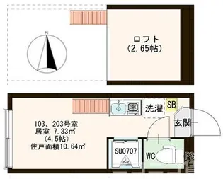 東京都板橋区幸町【アパート】の間取り