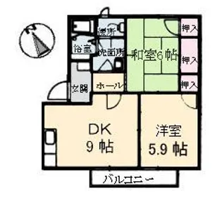 フレグランス中山台 B棟【1階】の間取り