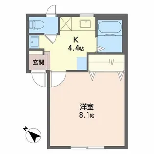 新潟県新潟市西区寺尾西3【アパート】の間取り