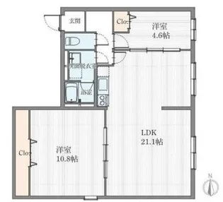 アーキスト タバタ【2階】の間取り