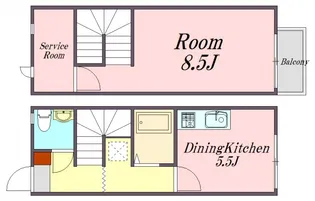 広島県廿日市市住吉1【アパート】の間取り