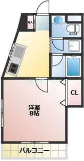 コーポウォッセI【2階】の間取り