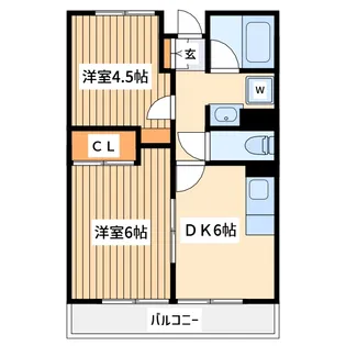 第9エルム大倉山【2階】の間取り