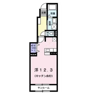 1Rの間取り画像