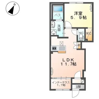 ファミーユ メゾン【1階】の間取り