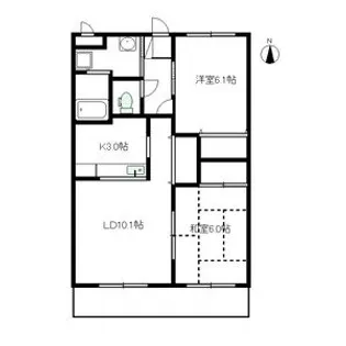 アムール【1階】の間取り