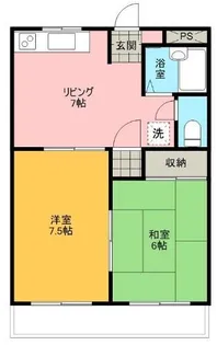 サザントーク岸和田【3階】の間取り