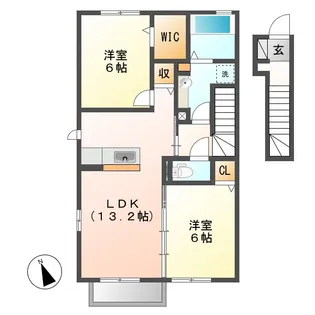 メゾン・グランディール【2階】の間取り