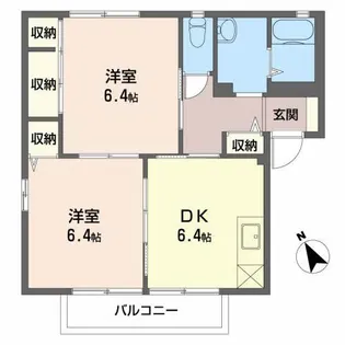 ハイツシービーII【2階】の間取り