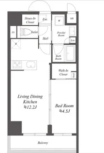 東京都台東区千束3【マンション】の間取り