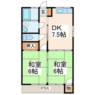 グリーンハイツ(田井島)【1階】の間取り