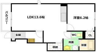 広島県広島市安芸区中野3【アパート】の間取り