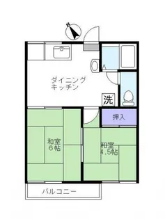 ファミーユ玉川【1階】の間取り