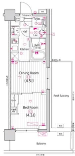 ガーラ・プレシャス四ツ木【5階】の間取り