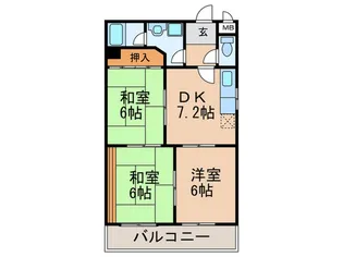 パティオ杁ヶ池【1階】の間取り