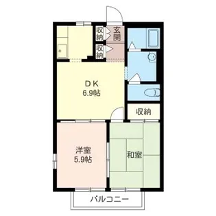 クレール【2階】の間取り