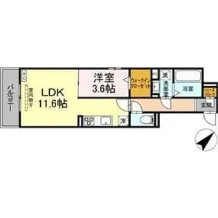 Grand Felicia(グランフェリシア)【3階】の間取り