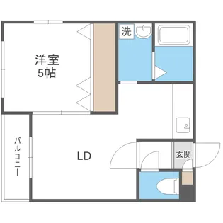 北海道札幌市中央区南五条西14【マンション】の間取り