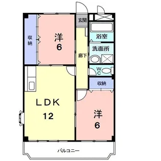 エクセルプラザ【2階】の間取り